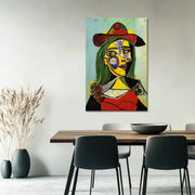 Frau mit Hut und Pelzkragen – Picasso