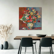 Mit Blumen - Pierre-Auguste Renoir