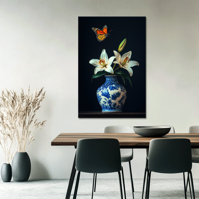 Blau-Weiße Vase