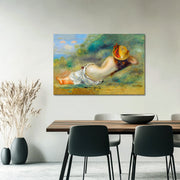 Das Stroh oder die auf dem Gras liegende Frau - August Renoir