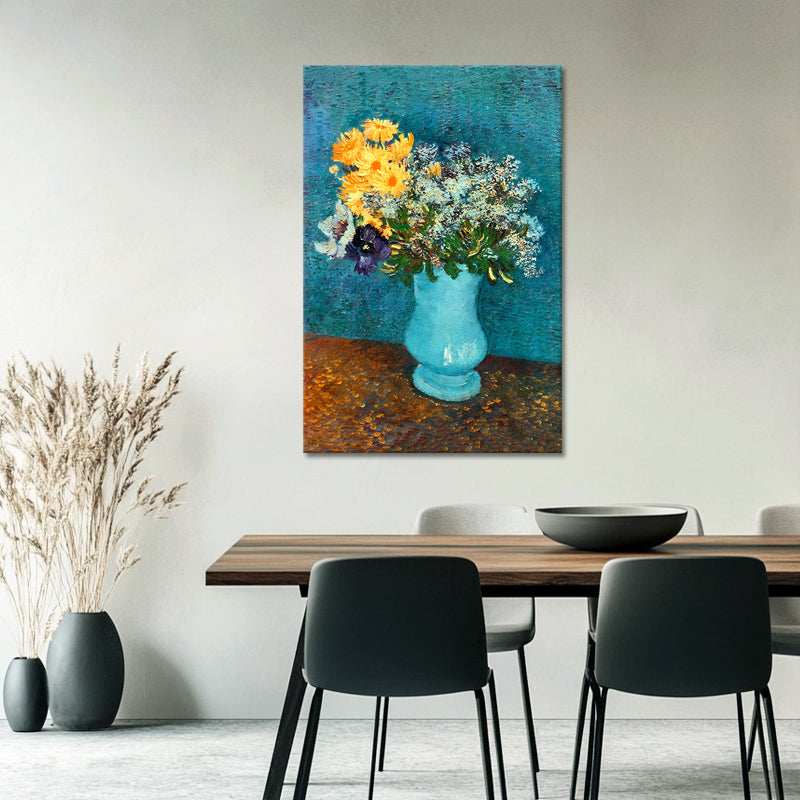 Vase mit Flieder, Margeriten und Anemonen - Van Gogh