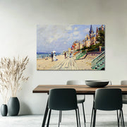 Die Strandpromenade von Trouville – Claude Monet
