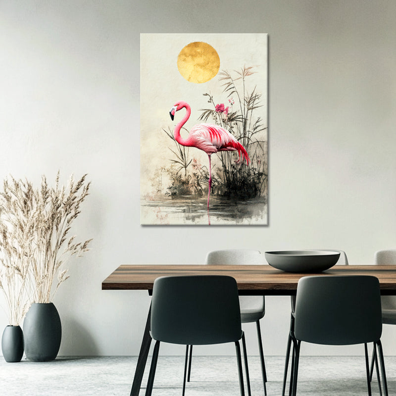 Ein rosa Flamingo