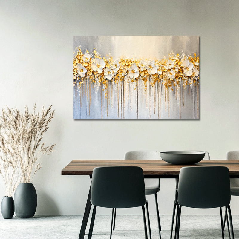 Abstraktes Blumengemälde