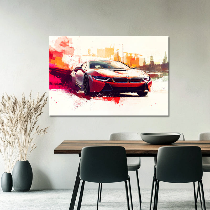 Abstrakter BMW i8