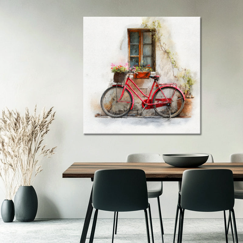 Fahrrad mit Blumen Kunst II