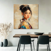 Asiatische Frau im Kimono IV