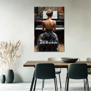 Kunstwerk Pianistin