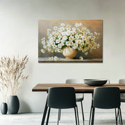 Weiße Blumen in einer Vase
