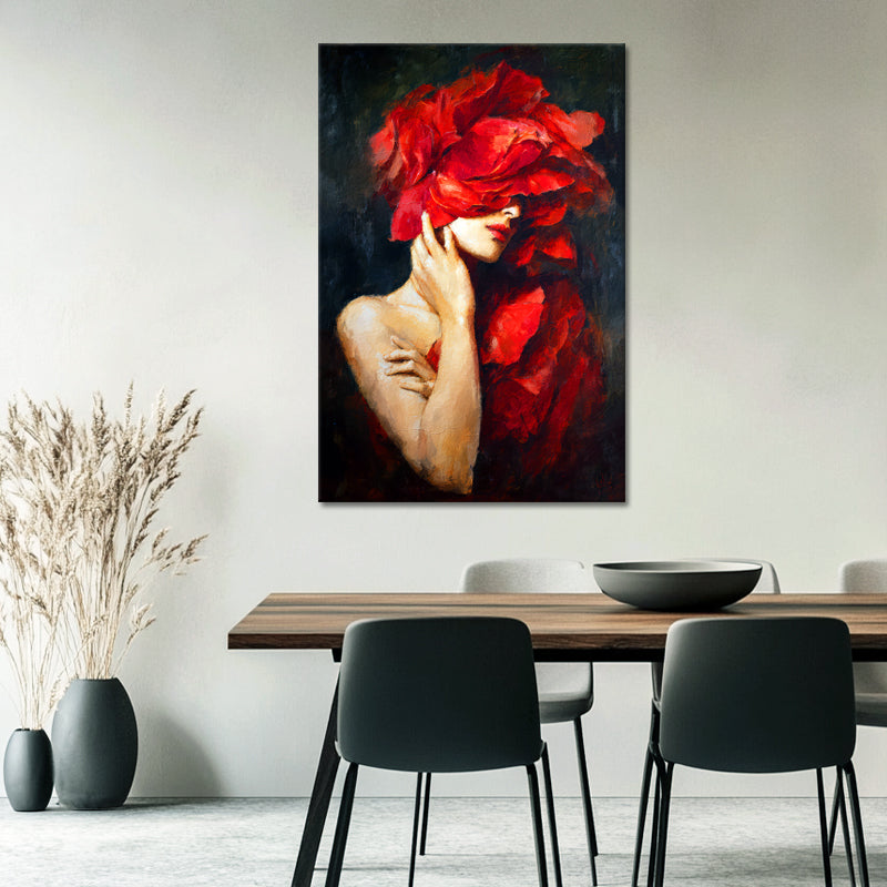 Frau mit Blumen in ihrem III