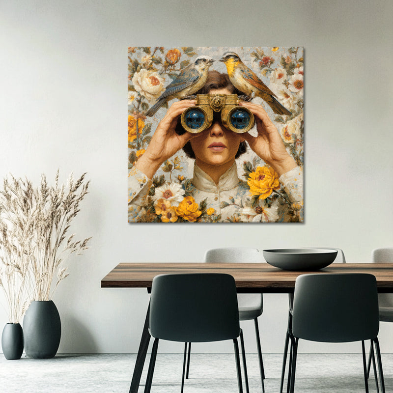 Frau mit VR-Brille