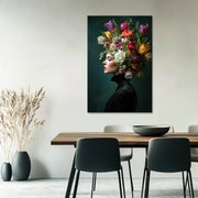 Porträt Frau Tulpen