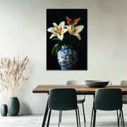 Porzellanvase mit Blumen II