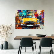 Gelber Vintage-Mercedes