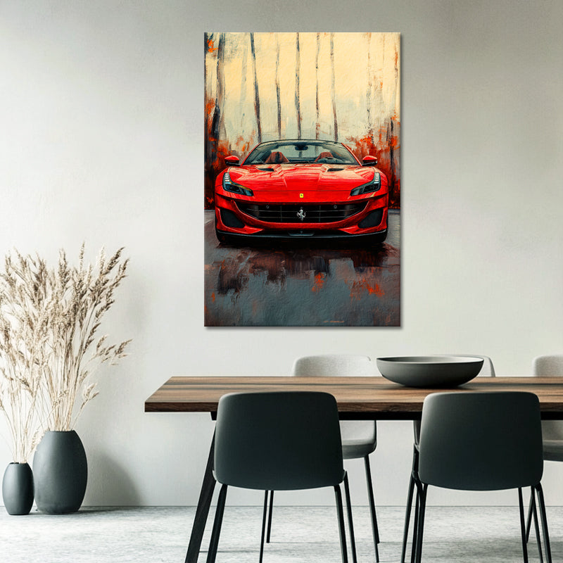 Gemälde Ferrari Portofino