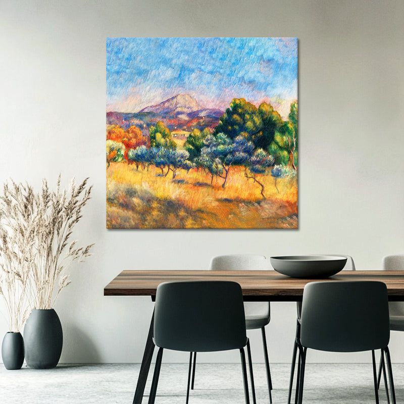 Landschaft bei Montagne Sainte-Victoire - Pierre-Auguste Renoir