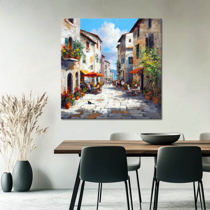 Italienisches Dorf Kunstwerk