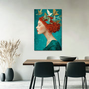 Träumerisches Frauenkunstwerk