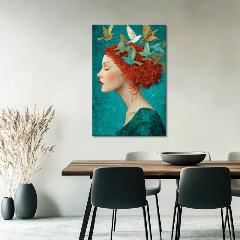 Träumerisches Frauenkunstwerk