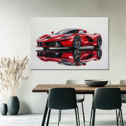 Gemälde Ferrari-Rot