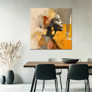 Afrikanische Frau abstrakt