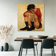 Einsamkeit III - Egon Schiele (Inspiration)