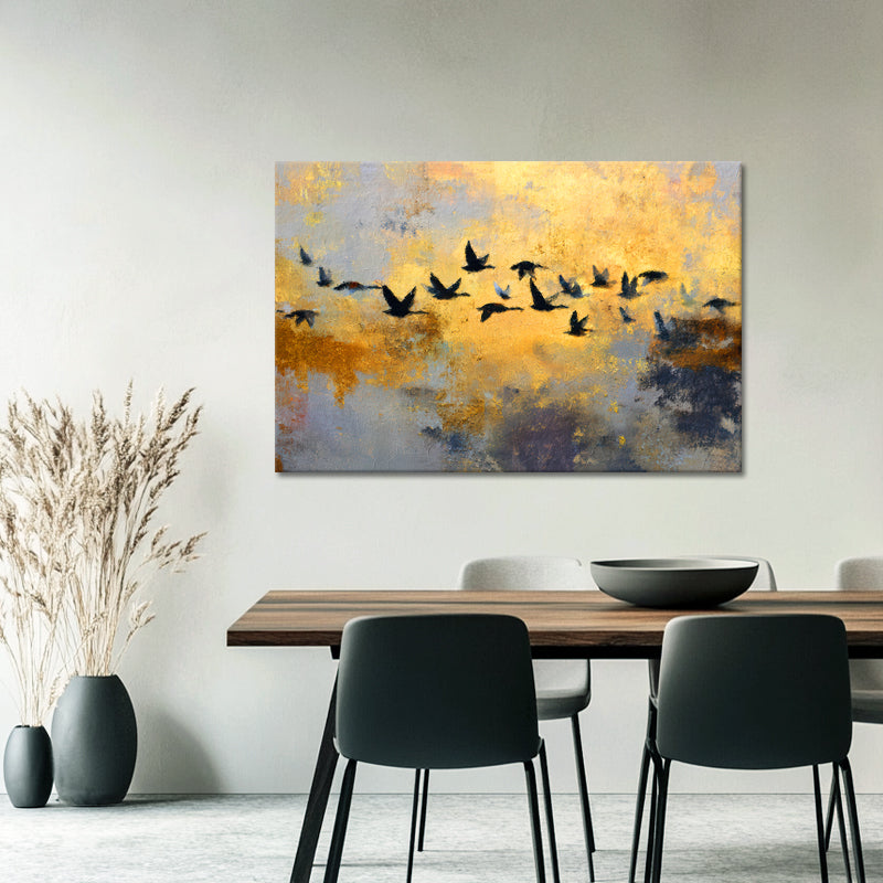 Vögel fliegend abstrakt