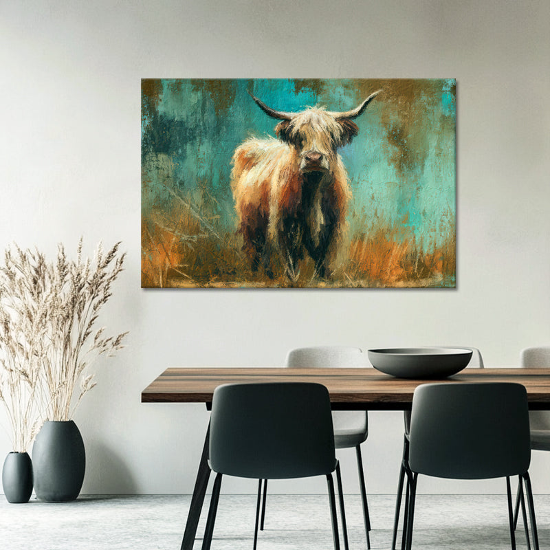 Schottisches Hochlandrind-Kunstwerk