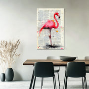 Flamingo-Zeitungskunst