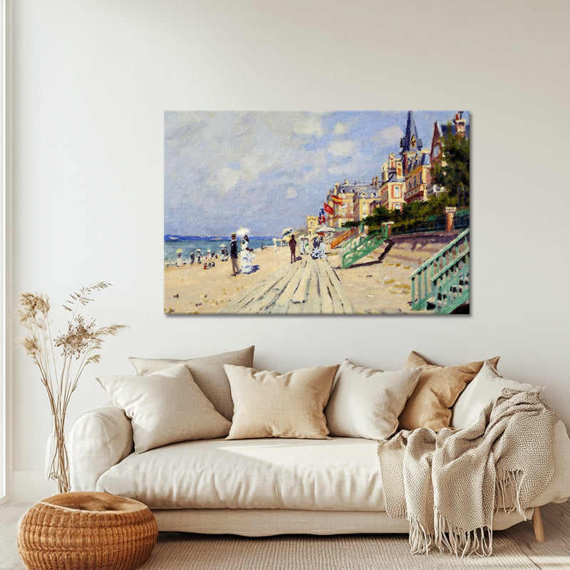 Die Strandpromenade von Trouville – Claude Monet