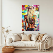 Frau im Pop-Art-Stil