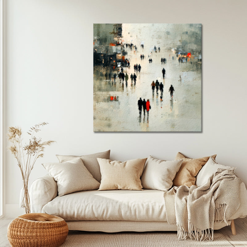 Stadtleben abstrakte Kunst