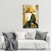 Eine Frau mit einem Lampenschirm I