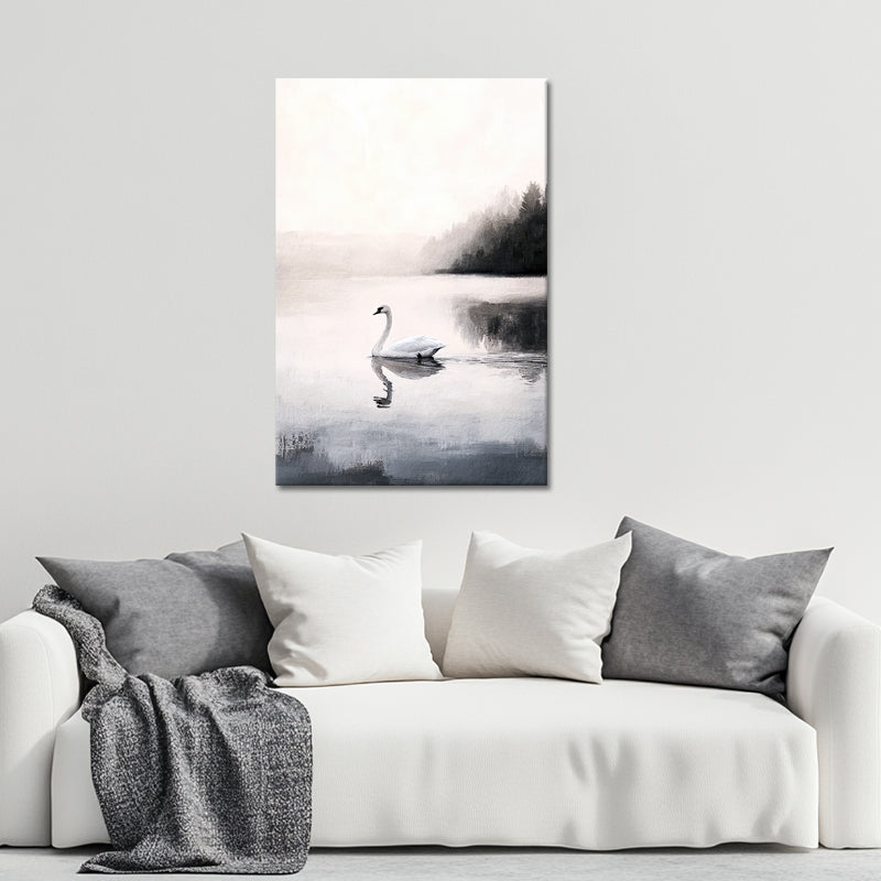 Schwimmender Schwan