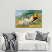 Das Stroh oder die auf dem Gras liegende Frau - August Renoir
