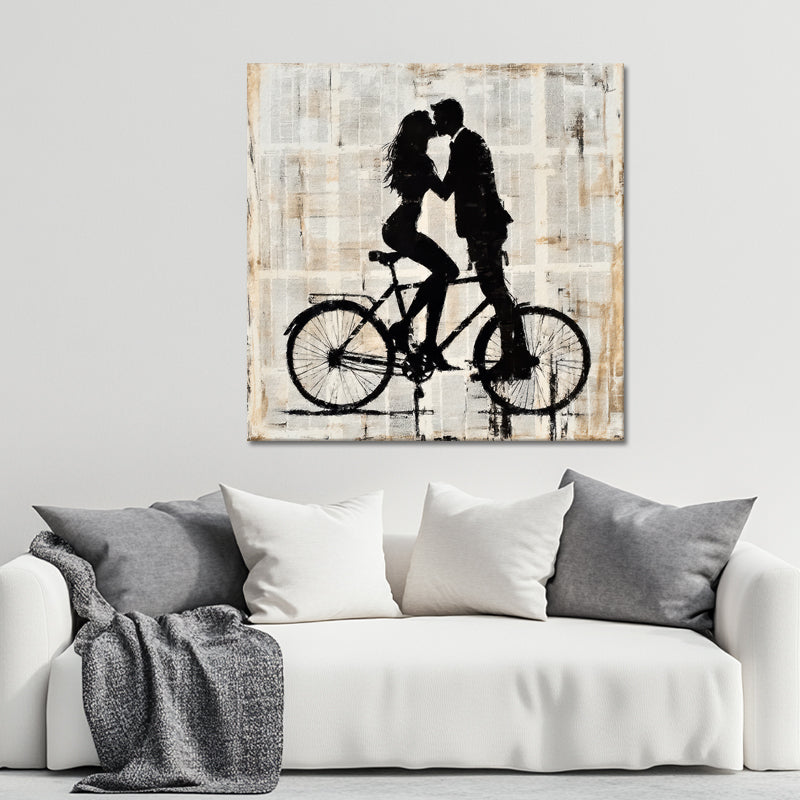 Kissen auf einem Fahrrad