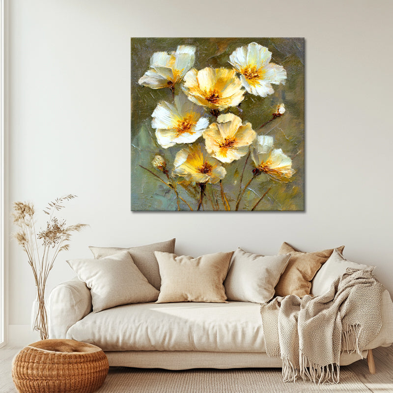 Abstrakte weiße Blumen