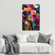 Kunstwerk bunte Blumen