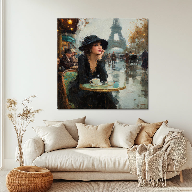 Stilvolle Frau in Paris
