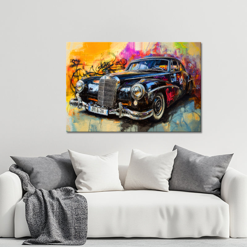Gemälde Mercedes Oldtimer II