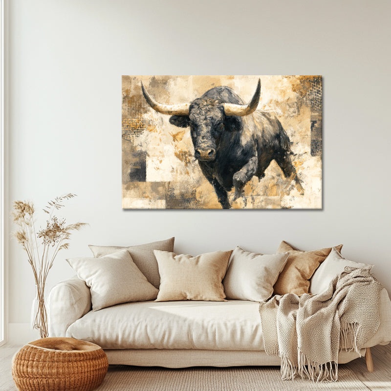 Rennender Stier