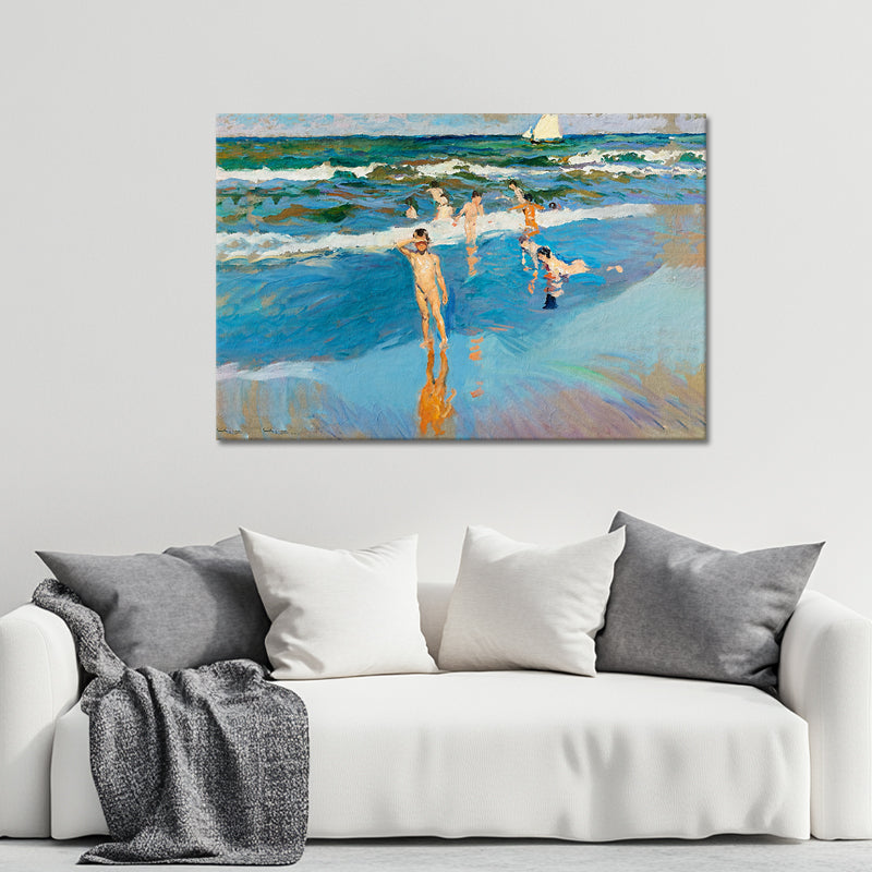 Kinder am Meer, Strand von Valencia – Joaquín Sorolla