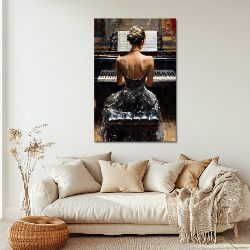 Kunstwerk Pianistin