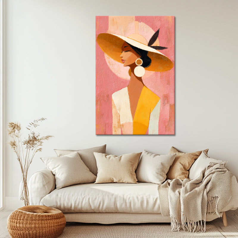 Wanddekoration Boho Frau