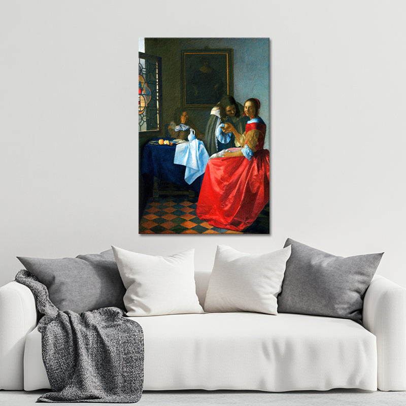 Dame und zwei Herren - Johannes Vermeer