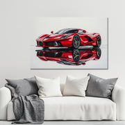 Gemälde Ferrari-Rot
