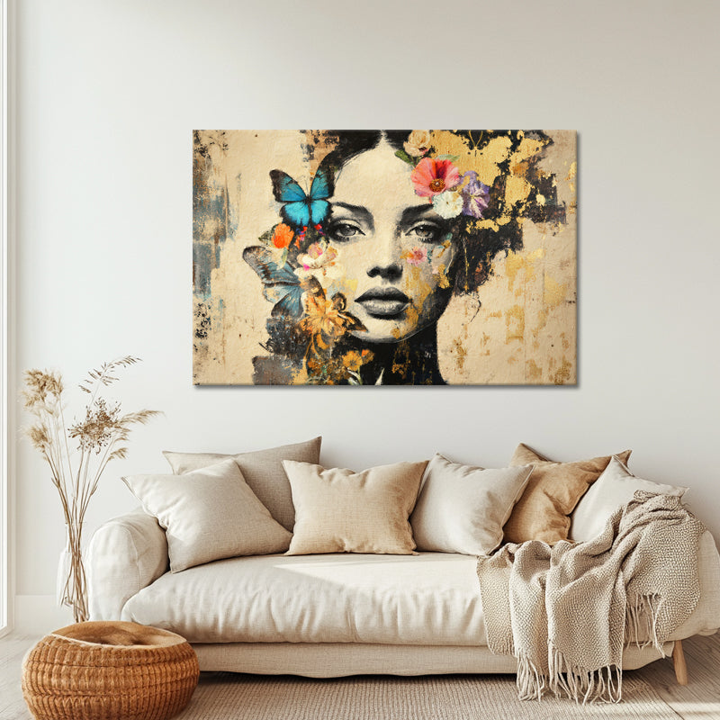 Frauen-Blumen-Stil