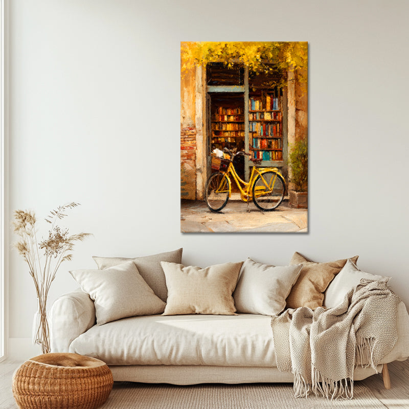 Altes gelbes Fahrrad