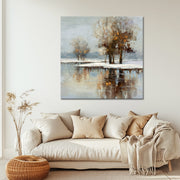 Winterlandschaft mit schönen Reflexionen II