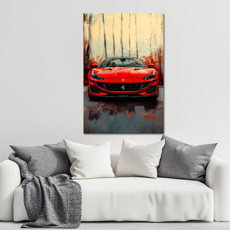 Gemälde Ferrari Portofino